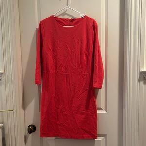 Old Navy Sheath Dress zip back stretchy 3/4 sleeve Versatile Style women size L